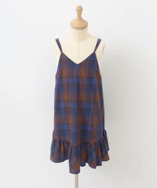 URBAN RESEARCH DOORS（アーバンリサーチドアーズ）の「チェックキャミソールワンピース(KIDS)（ワンピース・キッズ・ブルー系その他/イエロー系その他・105/120/135）」の14枚目の写真