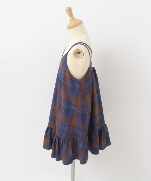 URBAN RESEARCH DOORS（アーバンリサーチドアーズ）の「チェックキャミソールワンピース(KIDS)（ワンピース・キッズ・ブルー系その他/イエロー系その他・105/120/135）」の5枚目の写真