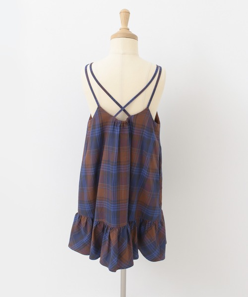 URBAN RESEARCH DOORS（アーバンリサーチドアーズ）の「チェックキャミソールワンピース(KIDS)（ワンピース・キッズ・ブルー系その他/イエロー系その他・105/120/135）」の20枚目の写真