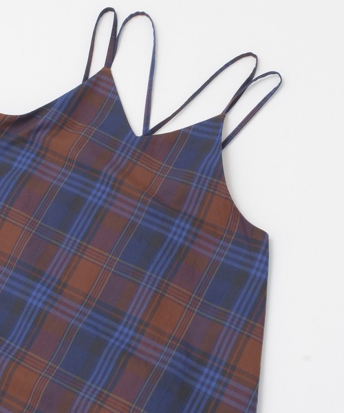 URBAN RESEARCH DOORS（アーバンリサーチドアーズ）の「チェックキャミソールワンピース(KIDS)（ワンピース・キッズ・ブルー系その他/イエロー系その他・105/120/135）」の19枚目の写真