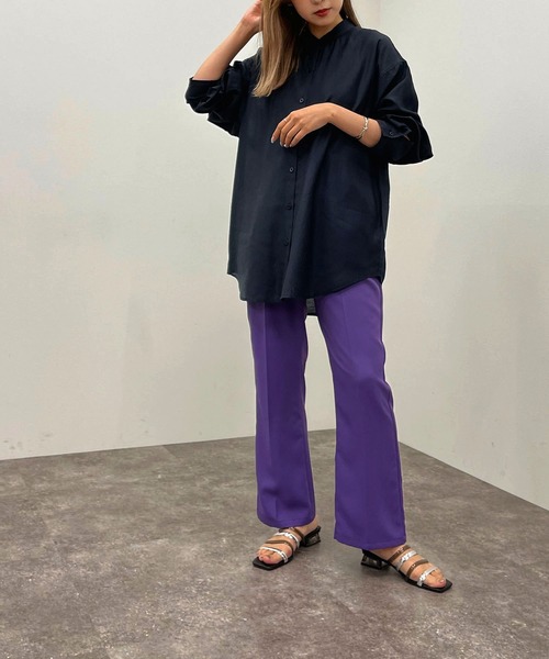 apres jour mignon(アプレジュールミニョン)の「バックスリットシャツ【ZOZOTOWN限定アイテム】(シャツ/ブラウス・レディース・ブラック/オフホワイト/ダークパープル/その他・フリー/X-LARGE)」の17枚目の写真