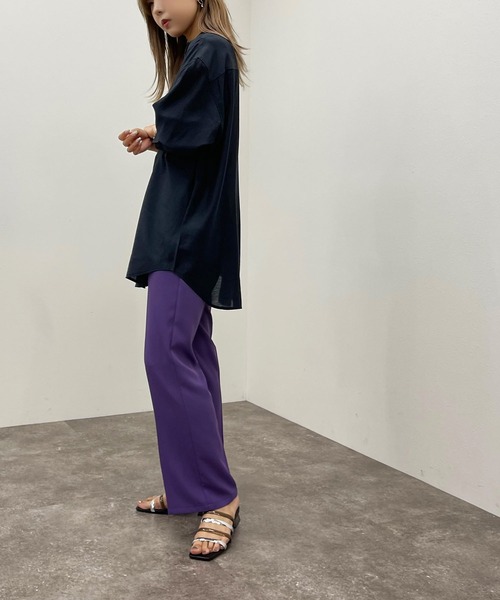 apres jour mignon(アプレジュールミニョン)の「バックスリットシャツ【ZOZOTOWN限定アイテム】(シャツ/ブラウス・レディース・ブラック/オフホワイト/ダークパープル/その他・フリー/X-LARGE)」の18枚目の写真