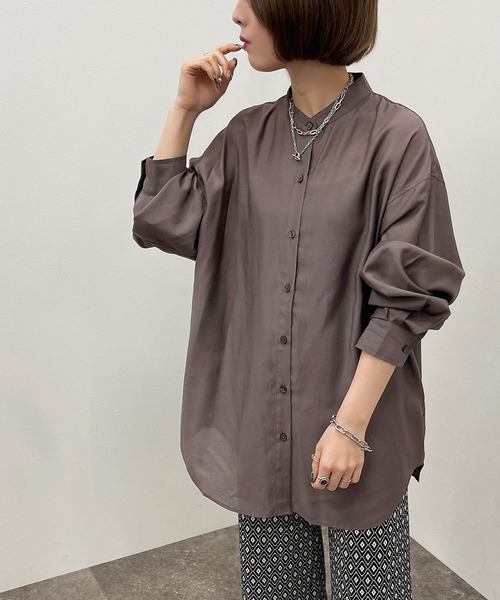 apres jour mignon(アプレジュールミニョン)の「バックスリットシャツ【ZOZOTOWN限定アイテム】(シャツ/ブラウス・レディース・ブラック/オフホワイト/ダークパープル/その他・フリー/X-LARGE)」の20枚目の写真