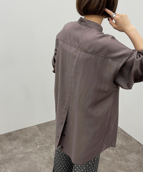 apres jour mignon(アプレジュールミニョン)の「バックスリットシャツ【ZOZOTOWN限定アイテム】(シャツ/ブラウス・レディース・ブラック/オフホワイト/ダークパープル/その他・フリー/X-LARGE)」の21枚目の写真