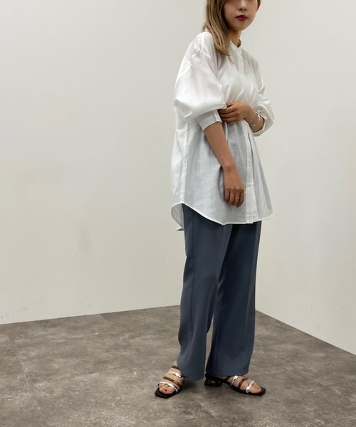 apres jour mignon(アプレジュールミニョン)の「バックスリットシャツ【ZOZOTOWN限定アイテム】(シャツ/ブラウス・レディース・ブラック/オフホワイト/ダークパープル/その他・フリー/X-LARGE)」の11枚目の写真