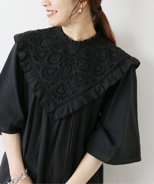 JOURNAL STANDARD(ジャーナルスタンダード)の「レースカラークラフトブラウス(シャツ/ブラウス・レディース・ブラック/ホワイト・FREE)」の19枚目の写真