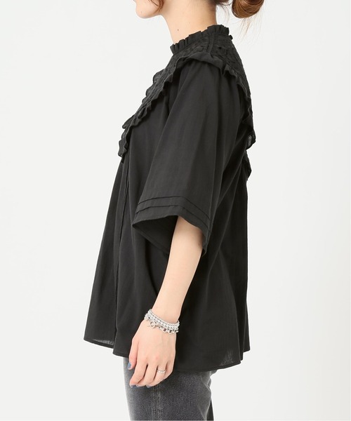 JOURNAL STANDARD(ジャーナルスタンダード)の「レースカラークラフトブラウス(シャツ/ブラウス・レディース・ブラック/ホワイト・FREE)」の10枚目の写真