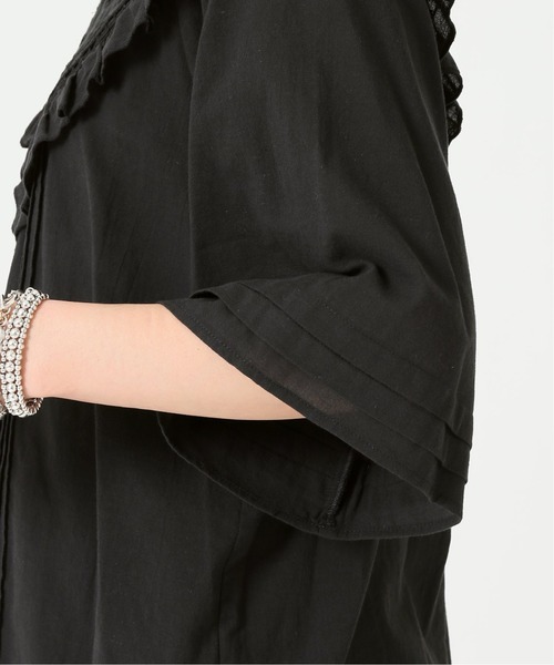 JOURNAL STANDARD(ジャーナルスタンダード)の「レースカラークラフトブラウス(シャツ/ブラウス・レディース・ブラック/ホワイト・FREE)」の17枚目の写真