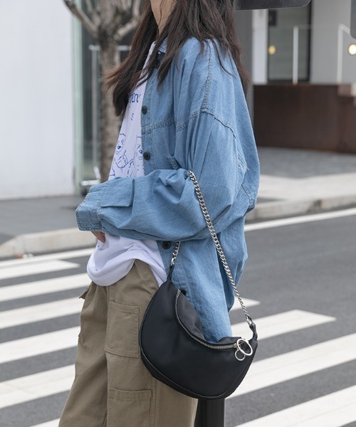 KOR（ケーオーアール）の「2WAYチェーン付ボディバッグ（ボディバッグ/ウエストポーチ・レディース・ブラック・FREE）」の21枚目の写真