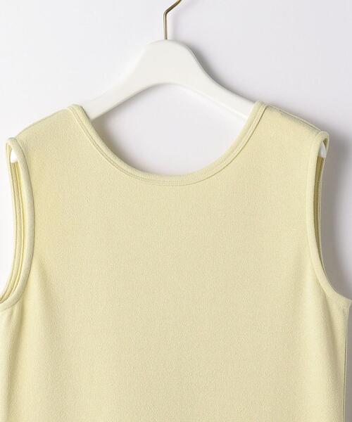 green label relaxing（グリーンレーベルリラクシング）の「FFC ブークレ バックシャン ノースリーブ ワンピース（ワンピース・レディース・ブラック/オフホワイト/イエロー・FREE）」の20枚目の写真