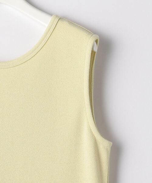 green label relaxing（グリーンレーベルリラクシング）の「FFC ブークレ バックシャン ノースリーブ ワンピース（ワンピース・レディース・ブラック/オフホワイト/イエロー・FREE）」の21枚目の写真