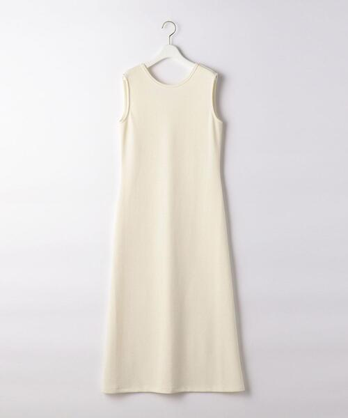 green label relaxing（グリーンレーベルリラクシング）の「FFC ブークレ バックシャン ノースリーブ ワンピース（ワンピース・レディース・ブラック/オフホワイト/イエロー・FREE）」の17枚目の写真