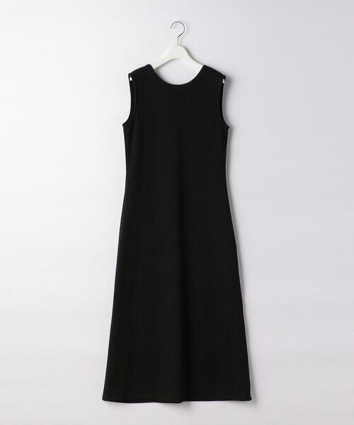 green label relaxing（グリーンレーベルリラクシング）の「FFC ブークレ バックシャン ノースリーブ ワンピース（ワンピース・レディース・ブラック/オフホワイト/イエロー・FREE）」の13枚目の写真