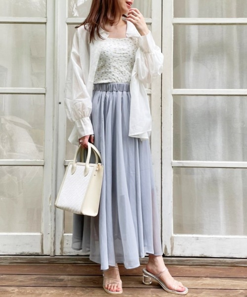 Heather(ヘザー)の「Heather mini タンクトップ 956277(タンクトップ・レディース・ブルー/イエロー系その他/ライトベージュ・FREE)」の7枚目の写真