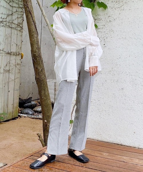 Heather(ヘザー)の「Heather mini タンクトップ 956277(タンクトップ・レディース・ブルー/イエロー系その他/ライトベージュ・FREE)」の9枚目の写真