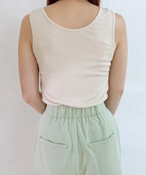 Heather(ヘザー)の「Heather mini タンクトップ 956277(タンクトップ・レディース・ブルー/イエロー系その他/ライトベージュ・FREE)」の13枚目の写真