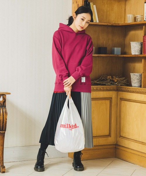 MILKFED.（ミルクフェド）の「AURORA HEART PACKABLE TOTE BAG（エコバッグ/サブバッグ・レディース・ライトピンク/ホワイト/ライトパープル・ONE SIZE）」の12枚目の写真