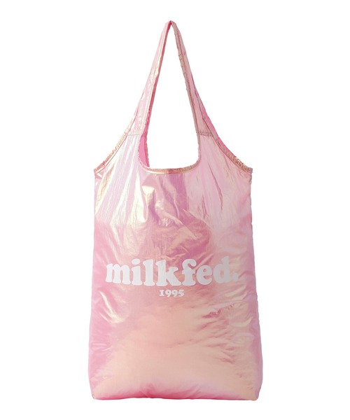 MILKFED.（ミルクフェド）の「AURORA HEART PACKABLE TOTE BAG（エコバッグ/サブバッグ・レディース・ライトピンク/ホワイト/ライトパープル・ONE SIZE）」の10枚目の写真