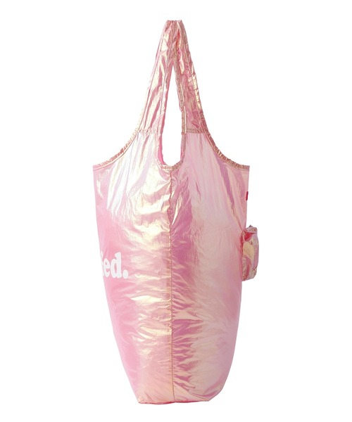 MILKFED.（ミルクフェド）の「AURORA HEART PACKABLE TOTE BAG（エコバッグ/サブバッグ・レディース・ライトピンク/ホワイト/ライトパープル・ONE SIZE）」の4枚目の写真