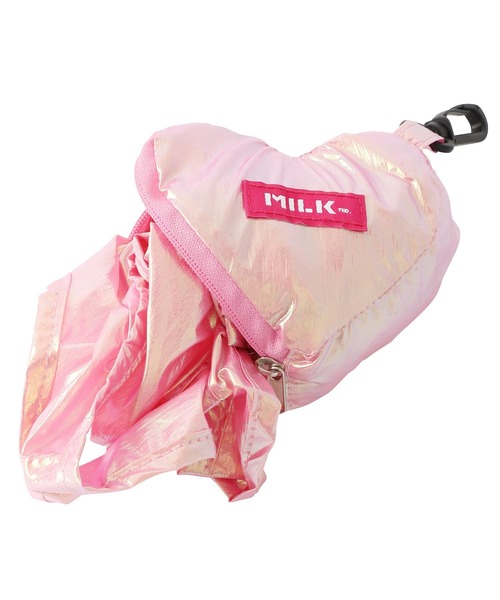 MILKFED.（ミルクフェド）の「AURORA HEART PACKABLE TOTE BAG（エコバッグ/サブバッグ・レディース・ライトピンク/ホワイト/ライトパープル・ONE SIZE）」の7枚目の写真