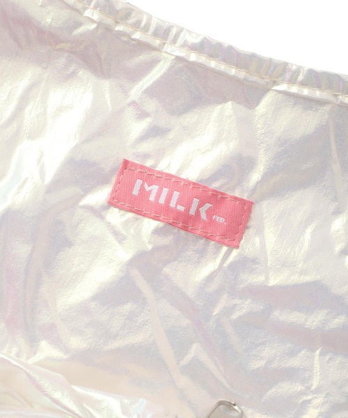 MILKFED.（ミルクフェド）の「AURORA HEART PACKABLE TOTE BAG（エコバッグ/サブバッグ・レディース・ライトピンク/ホワイト/ライトパープル・ONE SIZE）」の9枚目の写真