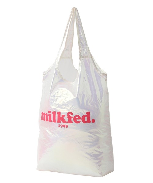 MILKFED.（ミルクフェド）の「AURORA HEART PACKABLE TOTE BAG（エコバッグ/サブバッグ・レディース・ライトピンク/ホワイト/ライトパープル・ONE SIZE）」の18枚目の写真
