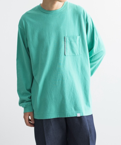 NEONSIGN(ネオンサイン)の「NEONSIGN ネオンサイン / L/S NEON COLOR POCKET T-SHIRT ロングスリーブネオンカラーポケットTシャツ / N1498(Tシャツ/カットソー・メンズ・グリーン・46/48)」の1枚目の写真