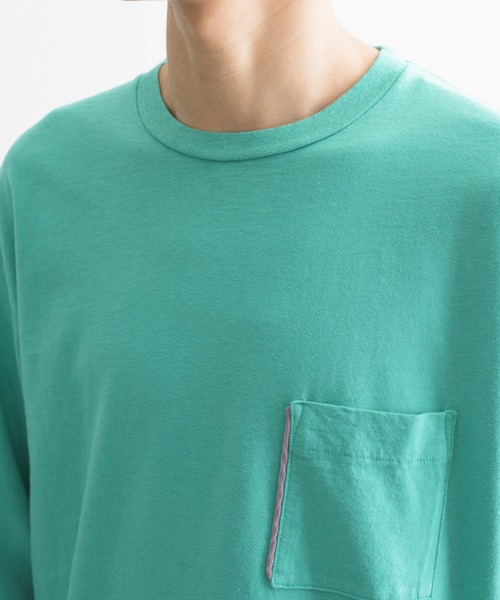 NEONSIGN(ネオンサイン)の「NEONSIGN ネオンサイン / L/S NEON COLOR POCKET T-SHIRT ロングスリーブネオンカラーポケットTシャツ / N1498(Tシャツ/カットソー・メンズ・グリーン・46/48)」の6枚目の写真