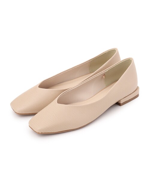 OPAQUE.CLIP（オペークドットクリップ）の「◆スクエアフラットパンプス（パンプス・レディース・オフホワイト/ブラック系/ベージュ系・01/02/03）」の18枚目の写真