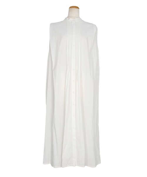 ＡＮＤＪ（アンドジェイ）の「バンドカラーフロントタックノースリーブシャツワンピース（シャツワンピース・レディース・ブラック/オフホワイト/グリーン・M）」の11枚目の写真