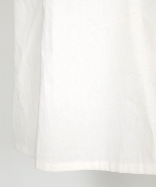 ＡＮＤＪ（アンドジェイ）の「バンドカラーフロントタックノースリーブシャツワンピース（シャツワンピース・レディース・ブラック/オフホワイト/グリーン・M）」の18枚目の写真