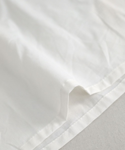 ＡＮＤＪ（アンドジェイ）の「バンドカラーフロントタックノースリーブシャツワンピース（シャツワンピース・レディース・ブラック/オフホワイト/グリーン・M）」の9枚目の写真