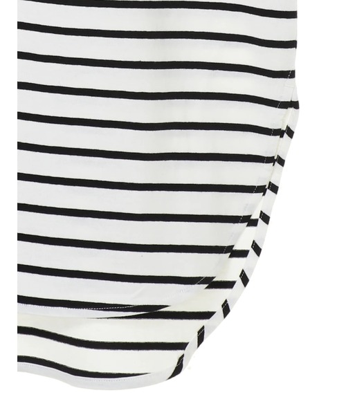 AMERICAN HOLIC(アメリカンホリック)の「裾ラウンドノースリーブカットプルオーバー(Tシャツ/カットソー・レディース・カーキ/オフホワイト/グレイッシュベージュ/その他7・M/L)」の9枚目の写真