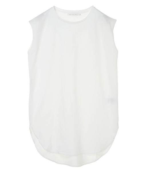 AMERICAN HOLIC(アメリカンホリック)の「裾ラウンドノースリーブカットプルオーバー(Tシャツ/カットソー・レディース・カーキ/オフホワイト/グレイッシュベージュ/その他7・M/L)」の10枚目の写真