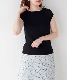 natural couture | バイカラーリブニット(ニット/セーター)