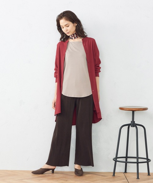 COMME CA ISM（コムサイズム）の「プリーツ　パンツ（その他パンツ・レディース・ダークブラウン/ベージュ・MEDIUM/LARGE）」の5枚目の写真