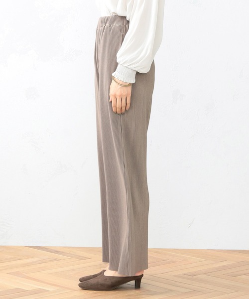 COMME CA ISM（コムサイズム）の「プリーツ　パンツ（その他パンツ・レディース・ダークブラウン/ベージュ・MEDIUM/LARGE）」の7枚目の写真