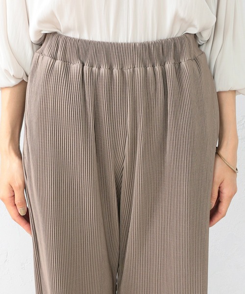 COMME CA ISM（コムサイズム）の「プリーツ　パンツ（その他パンツ・レディース・ダークブラウン/ベージュ・MEDIUM/LARGE）」の9枚目の写真