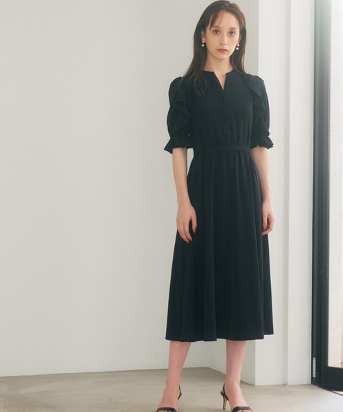ANAYI（アナイ）の「ポプリンラッフル ワンピース（ワンピース）」 - WEAR