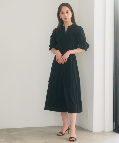 ANAYI（アナイ）の「ポプリンラッフル ワンピース（ワンピース）」 - WEAR