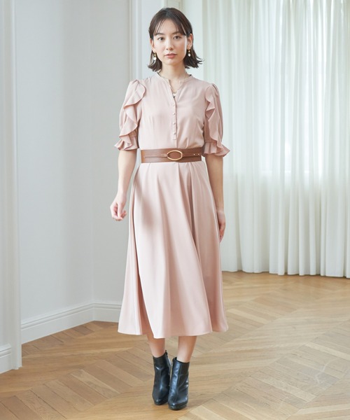 ANAYI（アナイ）の「ポプリンラッフル ワンピース（ワンピース）」 - WEAR
