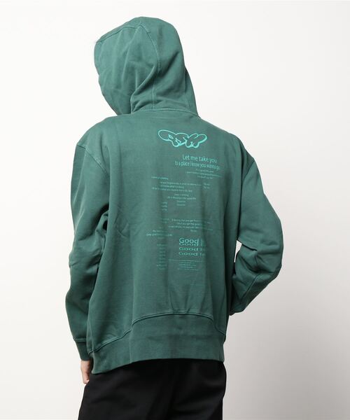 P.A.M.（パム）の「P.A.M. WILD STYLE HOODED SWEATSHIRT (3684/A)（パーカー・メンズ・グリーン・MEDIUM/LARGE）」の6枚目の写真