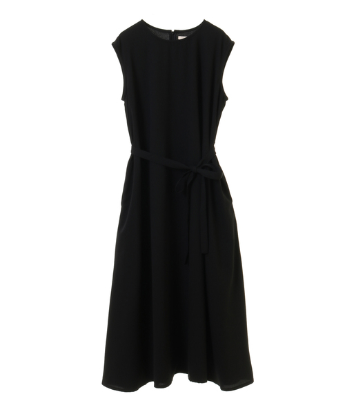 シャリ感のあるジョーゼット素材で涼しく快適 大人のシンプルノースリーブワンピース ワンピース クレール のワンピース Melrose Claire Claire メルローズ シャリ感のあるジョーゼット素材で涼しく快適 大人のシンプルノースリーブワンピース クレール