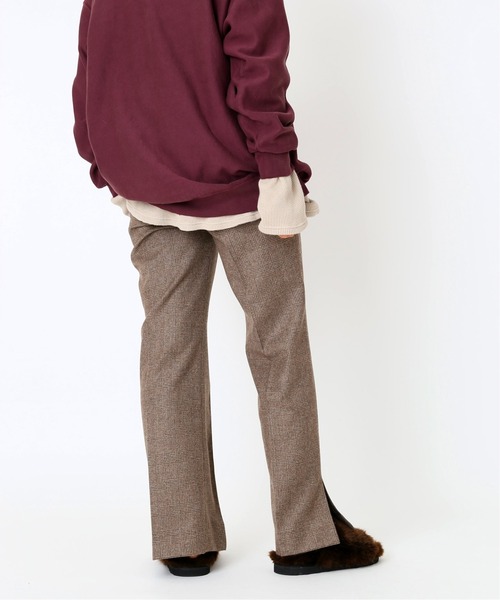 COUTURE D'ADAM スエード調ファブリックパンツ Couture d'adam（クチュールドアダム）の「【COUTURE D'ADAM