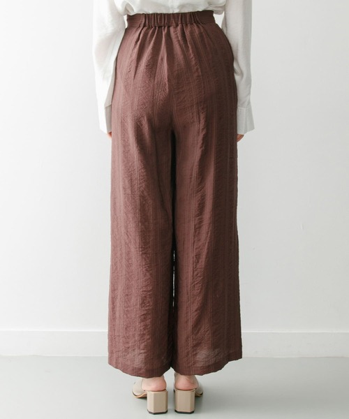KBF+(ケービーエフプラス)の「KBF+ シアーストライプワイドパンツ∴(その他パンツ・レディース・オレンジ・ONE)」の10枚目の写真