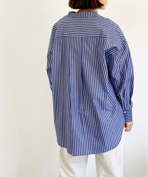 ottilie（オティーリエ）の「タキシードヨークシャツ（シャツ/ブラウス・レディース・オフホワイト/ストライプ・FREE）」の17枚目の写真