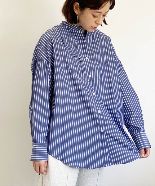 ottilie（オティーリエ）の「タキシードヨークシャツ（シャツ/ブラウス・レディース・オフホワイト/ストライプ・FREE）」の16枚目の写真