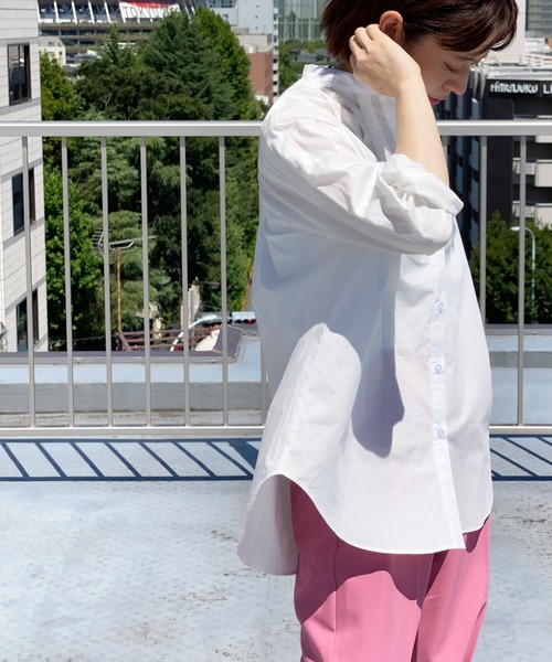 ottilie（オティーリエ）の「タキシードヨークシャツ（シャツ/ブラウス・レディース・オフホワイト/ストライプ・FREE）」の9枚目の写真