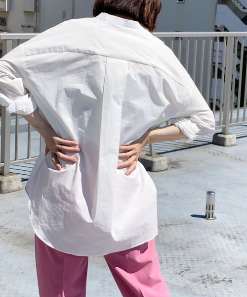 ottilie（オティーリエ）の「タキシードヨークシャツ（シャツ/ブラウス・レディース・オフホワイト/ストライプ・FREE）」の11枚目の写真