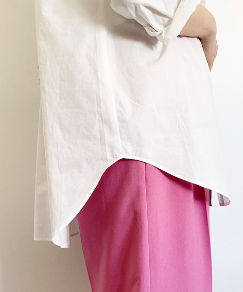 ottilie（オティーリエ）の「タキシードヨークシャツ（シャツ/ブラウス・レディース・オフホワイト/ストライプ・FREE）」の21枚目の写真